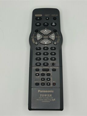 Panasonic Tower LSSQ0290 VCR / TV / Cable. Universal Remote Control Working